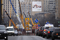 В первом квартале в Москве удалось удвоить темпы строительства дорог